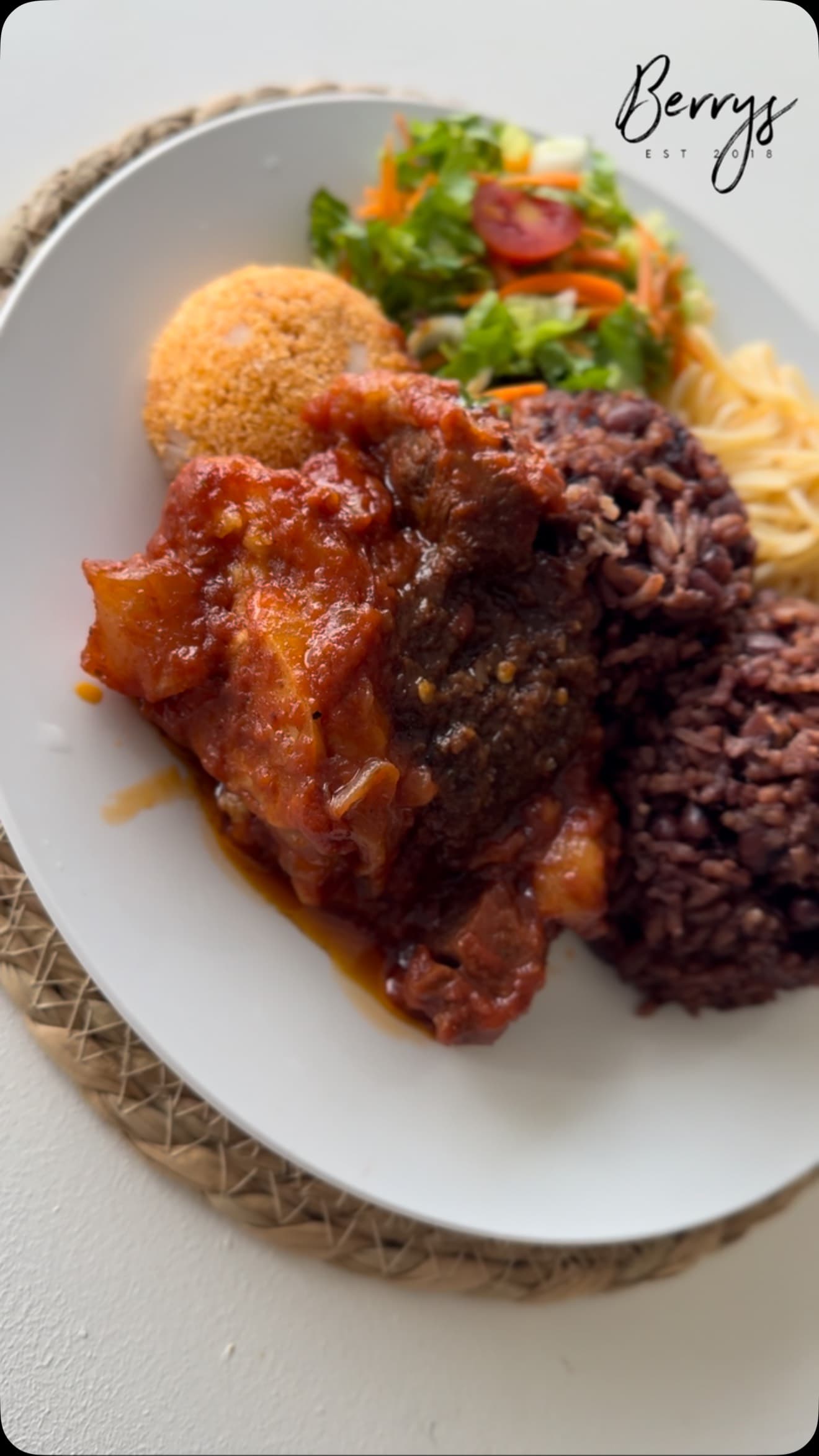 Berry's Kitchen Waakye