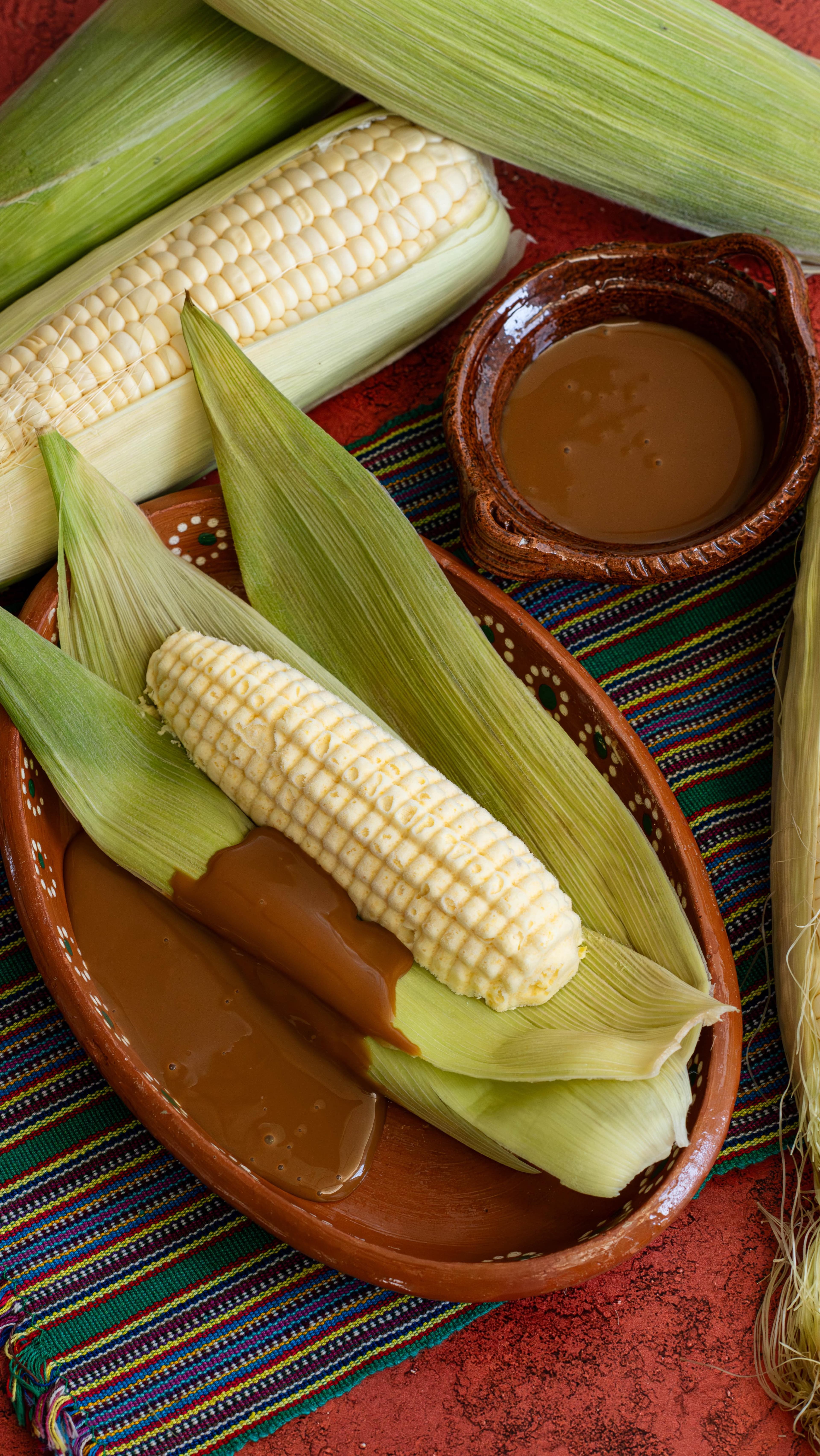 Corn Ice Cream With Dulce De Leche