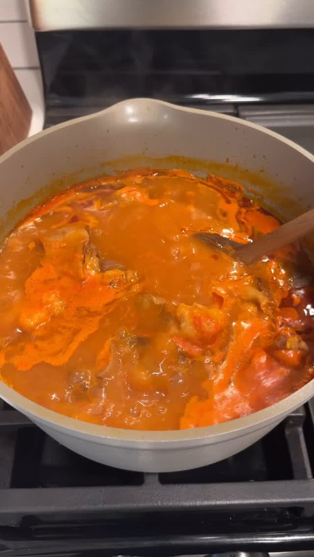 Ghanaian Goat Light Soup With Fufu