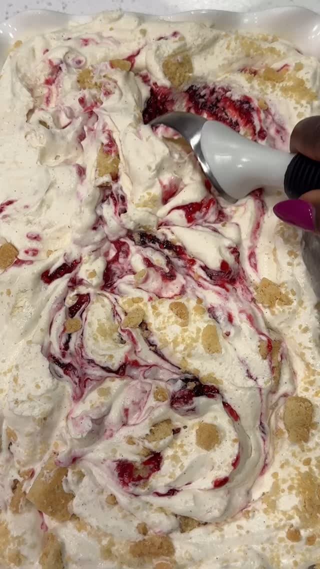 Brambleberry Shortbread Ice Cream