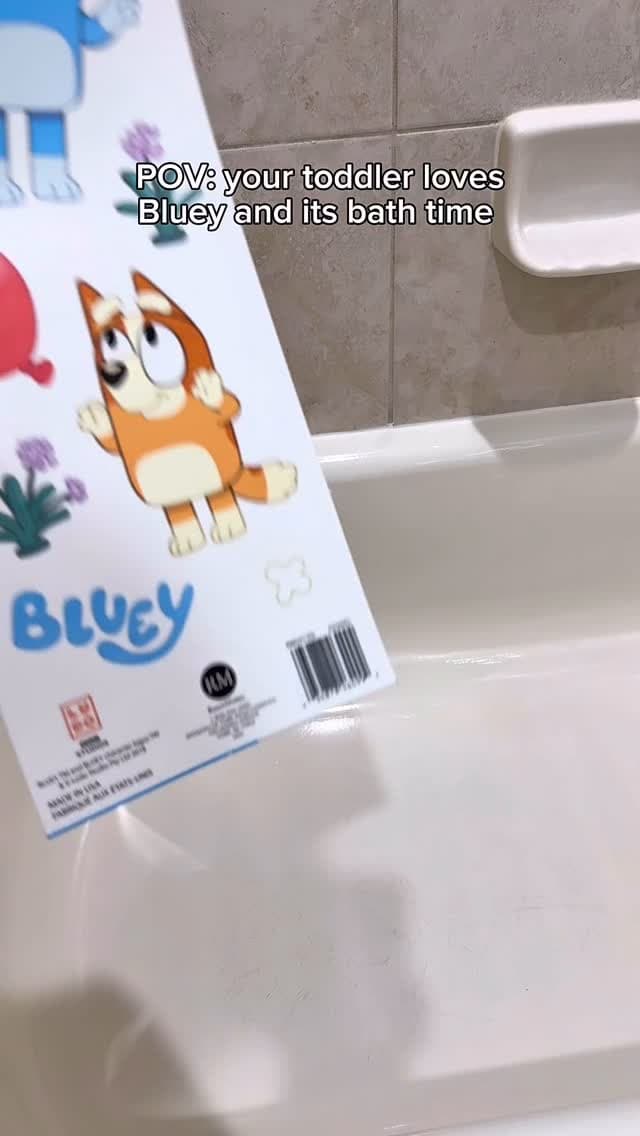 Toddler Bluey Bath Time